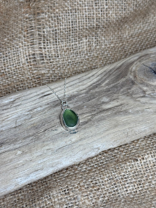 Green Seaglass Pendant
