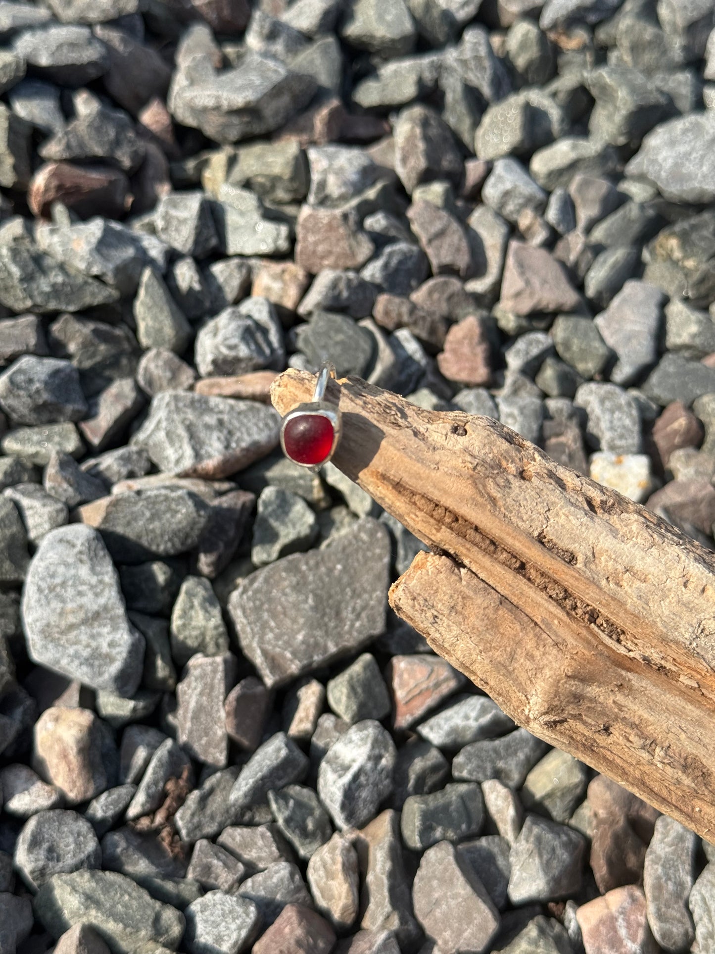 Red Sea Glass Ring