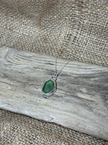 Green Seaglass Pendant