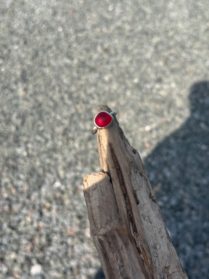 Red Sea Glass Ring