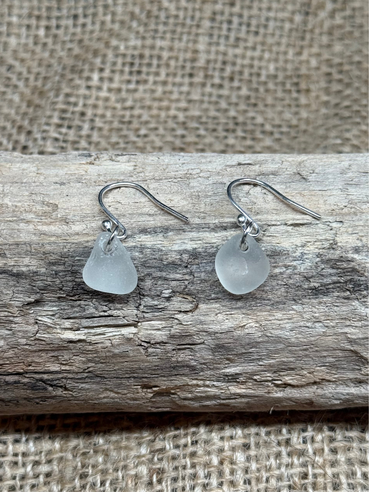CLOUDY SEAGLASS EARRINGS